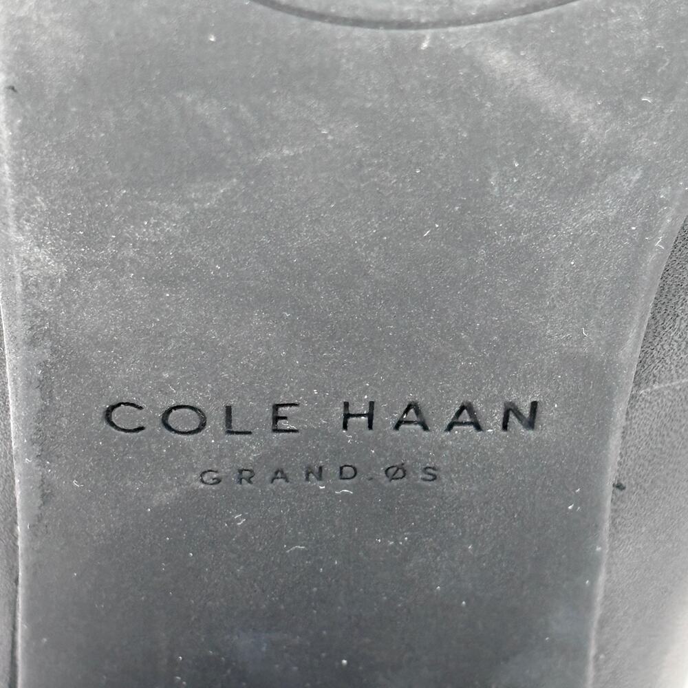 Cole Haan Go-To Women 6.5B Pump Black Leather Waterproof Cap-Toe Block Heel - Picture 7 of 9
